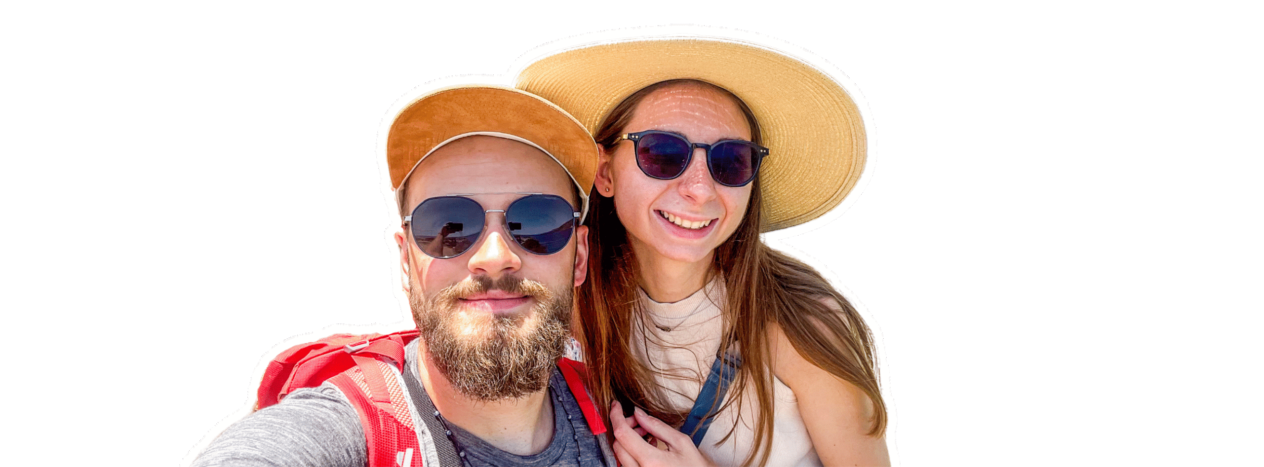 Natalia i Paweł, założyciele biura Do More On Crete, na tle kreteńskiego krajobrazu